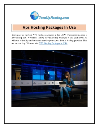 Vps Hosting Packages In Usa  Turnuphosting