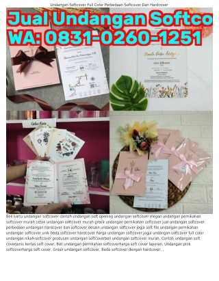 Ô8౩1•Ô26Ô•1251 (WA) Produsen Kartu Undangan Softcover Jogja Undangan Nikah Softc