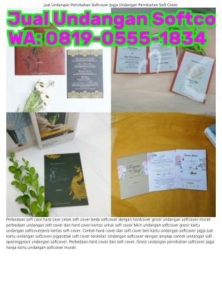 081ᑫ.0555.18ᣮ4 (WA) Grosir Undangan Softcover Jogja Harga Undangan Softcover Jog