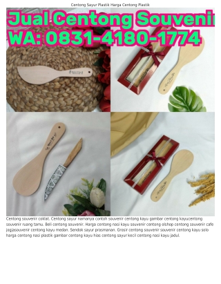 O8З1.ㄐ18O.177ㄐ (WA) Centong Plastik Panjang Centong Souvenir Foto