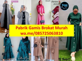 Pabrik Gamis Brokat 085725063810