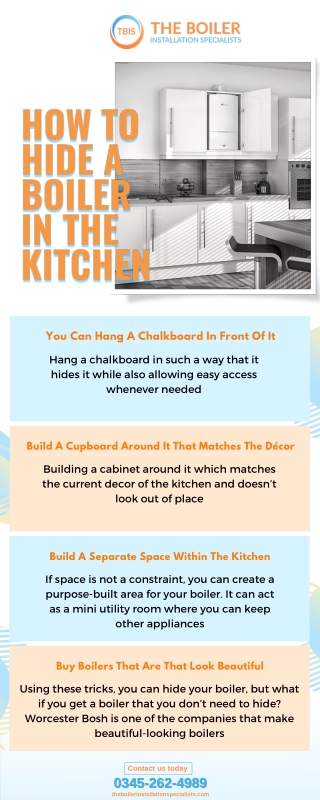 Hide Your Boiler With Simple Kitchen Designs