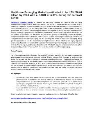 Healthcare Packaging Market