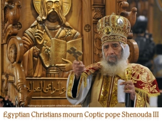 2012 Egyptian Christians mourn Coptic pope Shenouda III