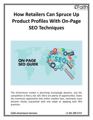 How Retailers Can Spruce Up Product Profiles With On-Page SEO Techniques