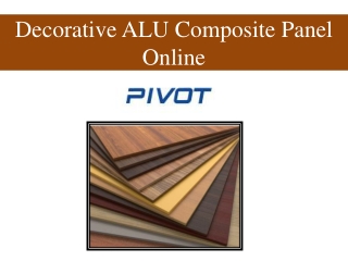 Decorative ALU Composite Panel Online