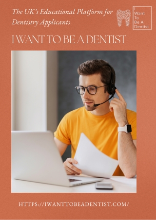 Dentistry Personal Statement – I Want To Be A Dentist