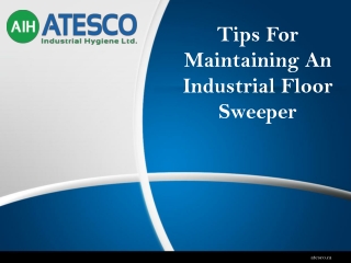 Tips For Maintaining An Industrial Floor Sweeper