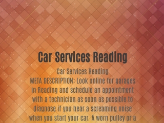 Car Services Reading