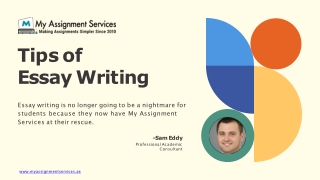 Tips of  Essay Writing