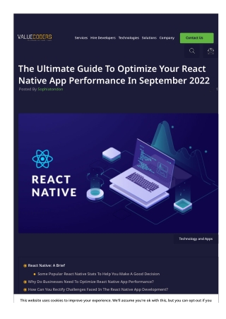 The Ultimate Guide To Optimize Your React Native App Performance In September 2022