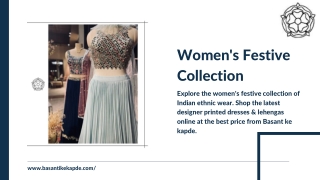 Festive Collection For Women At Basanti Ke Kapde
