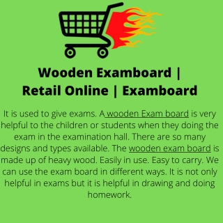 Wooden Examboard  Retail Online  Examboard