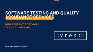 Software Testing and Quality Assurance services