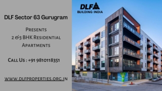 DLF Sector 63 Gurugram- DLF residential projects In Haryana
