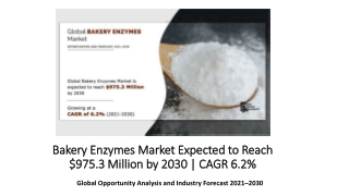 Bakery Enzymes Market Size, Share and Trends