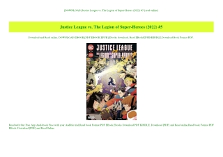 [DOWNLOAD] Justice League vs. The Legion of Super-Heroes (2022) #5 {read online}