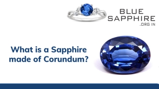 What is a sapphire made of corundum