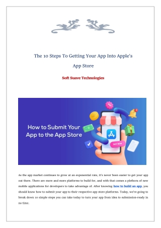 The Steps To Getting Your App Into Apple's App Store