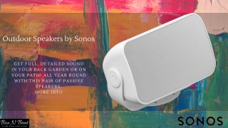 Sonos Outdoor Speaker Pair For Your Patio, Garden, Terrace And Balcony.