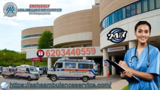 Confirm Air Ambulance Service with emergency medical equipment |ASHA