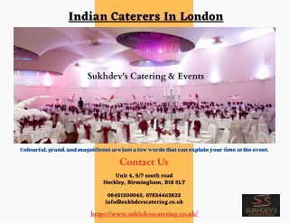 Most Famous Indian Caterers In London