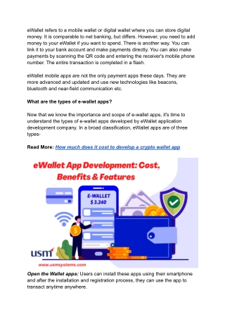 eWallet App Development_ Cost, Benefits, Features And All