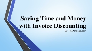 Saving Time and Money with Invoice Discounting