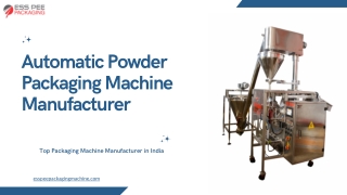 Automatic Powder Packaging Machine Manufacturer