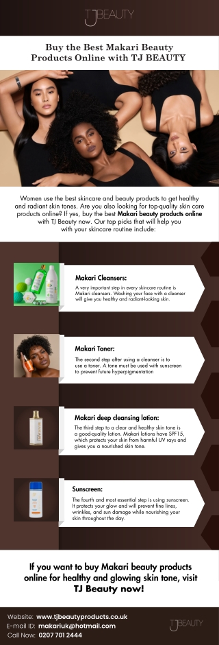 Buy the Best Makari Beauty Products Online with TJ BEAUTY