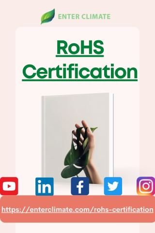 RoHS Certification Enterclimate