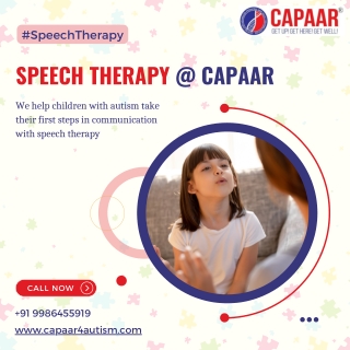 Speech Therapy for Autism in Bangalore - Autism Treatment in Bangalore - CAPAAR