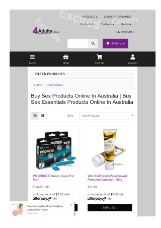 Buy Sex Products Online In Australia