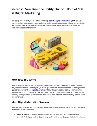 The role of search engine optimization - Spreadme Digital
