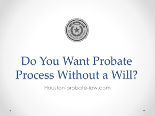 Do You Want Probate Process Without a Will?