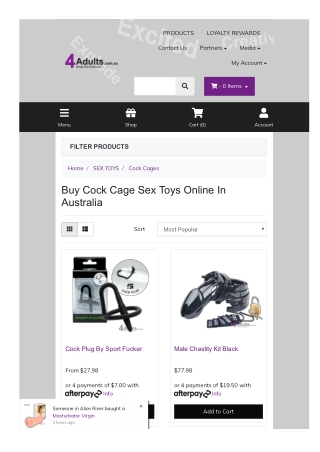 Buy Cock Cage Sex Toys Online In Australia