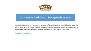 Glassboards Gold Coast | Dannysdesks.com.au