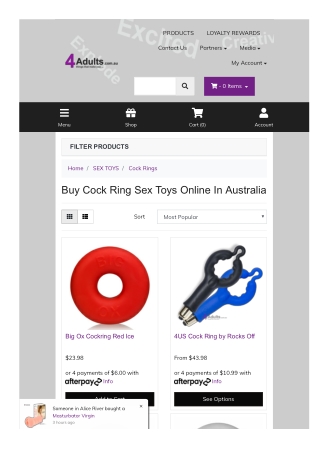 Buy Cock Ring Sex Toys Online In Australia