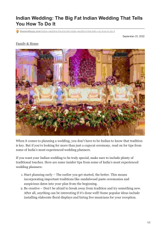Indian Wedding The Big Fat Indian Wedding That Tells You How To Do It