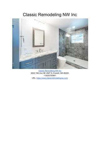 Classic Remodeling NW Inc