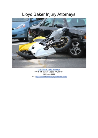 Lloyd Baker Injury Attorneys