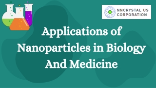 Applications of nanoparticles in biology and medicine