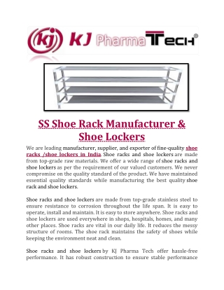 SS Shoe Rack