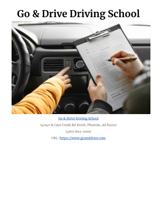 Go & Drive Driving School
