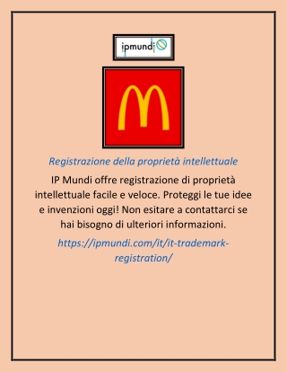 Registrazione della proprietà intellettuale
