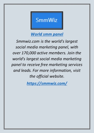 World Smm Panel | Smmwiz.com