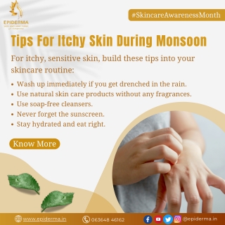 Tips for itchy skin during monsoon | Best Skin Clinic in Jayanagar, Bangalore