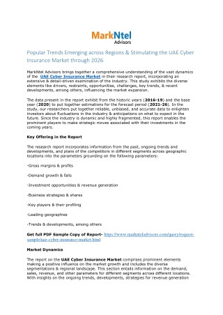 UAE Cyber Insurance Market Research Report: Forecast (2021-2026)