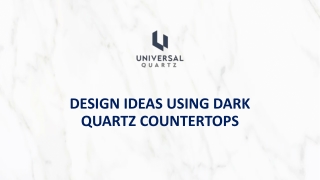Dark countertops design
