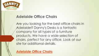 Adelaide Office Chairs  Dannysdesks.com.au